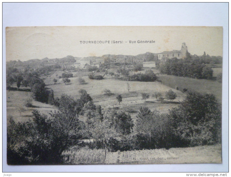 TOURNECOUPE  (Gers)  :  Vue Générale - Castera