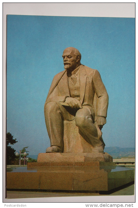 GEORGIA. TBILISI.  LENIN MONUMENT  1984 - Stationery Postcard - Georgia