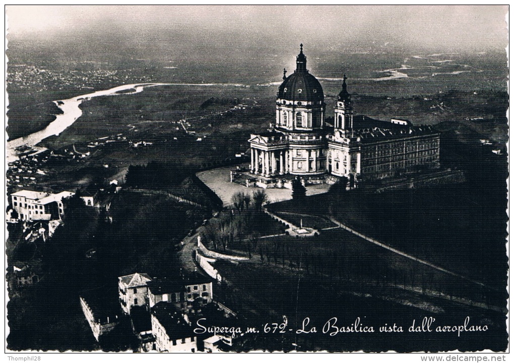 Superga M. 672 - La Basilica Vista Dall´aeroplano - Non Circulée - Autres Monuments, édifices