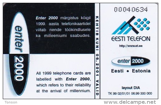 Estonia, ET 108, Enter 2000 - 30   2 Scans. - Estland