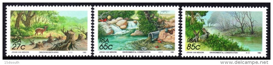 South Africa - 1992 Environmental Conservation Set (**) # SG 742-744 , Mi 831-833 - Ongebruikt