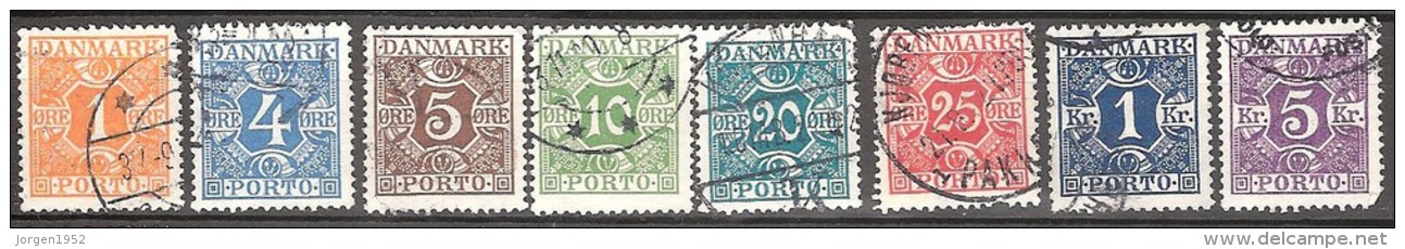 DENMARK #  PORTO  STAMPS FROM YEAR 1921-1925 - Postage Due