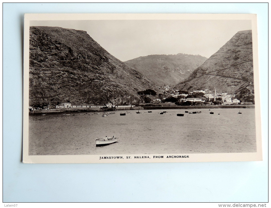 Carte Postale Ancienne : SAINTE-HELENE , St HELENA : Jamestown From Anchorage - Sant'Elena