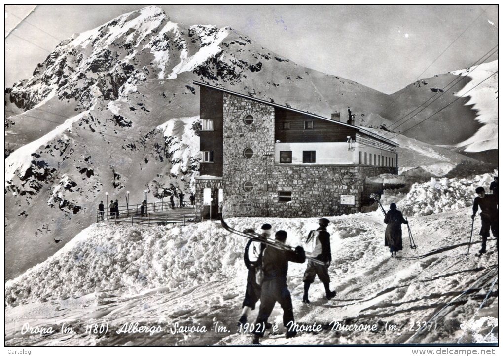 Oropa. Albergo Savoia E Monte Mucrone. 1942 - Other & Unclassified