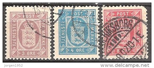 DENMARK #TJENESTEMÆRKER   STAMPS FROM YEAR 1896-1912 - Postage Due