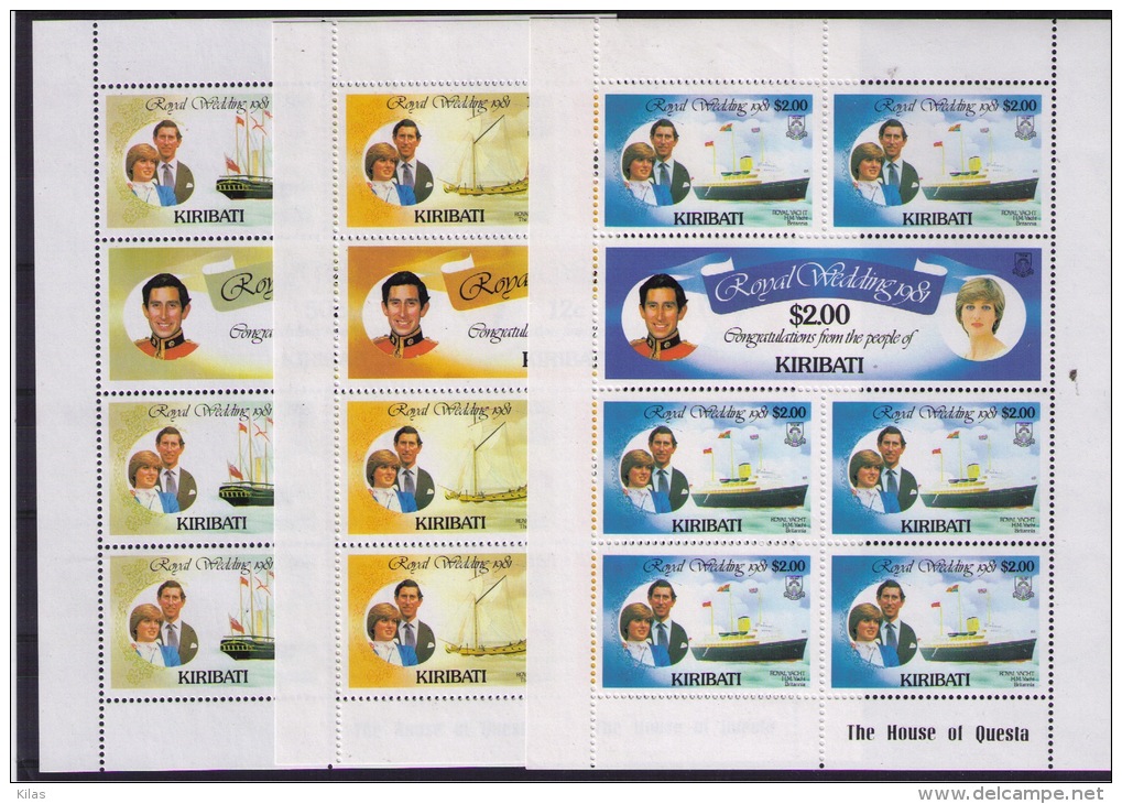 KIRIBATI 1981 Royal Wedding MNH - Kiribati (1979-...)