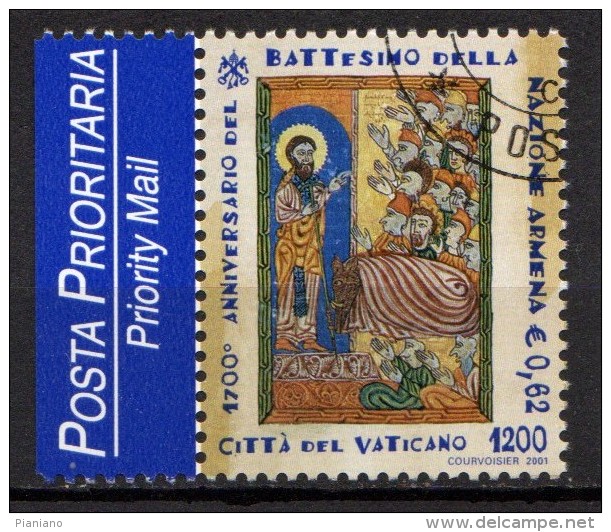 PIA  -  VATICANO - 2001 : 1700° Del Battesimo Della Nazione Armena -   (SASSONE  1221-23) - Used Stamps