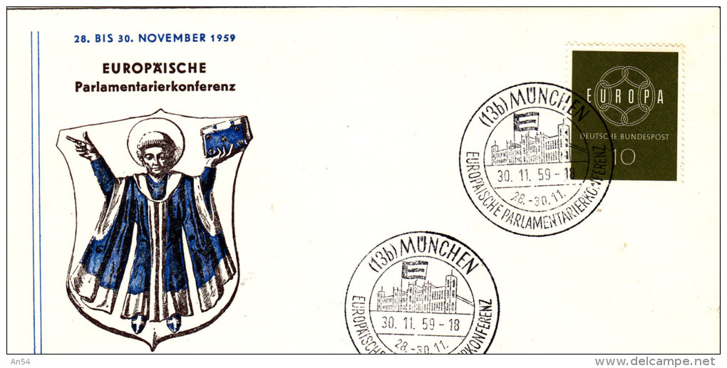 FDC  EUROPA   1959 - 1959