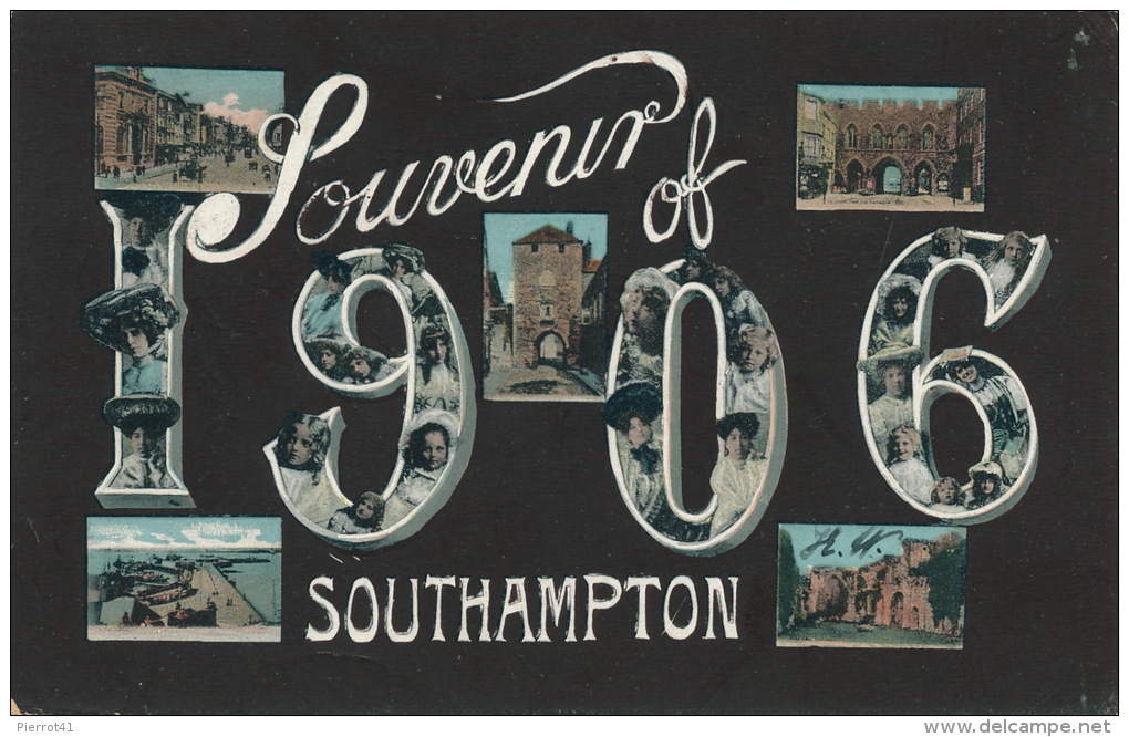 ROYAUME UNI - ENGLAND - Souvenir Of SOUTHAMPTON 1906 - Southampton