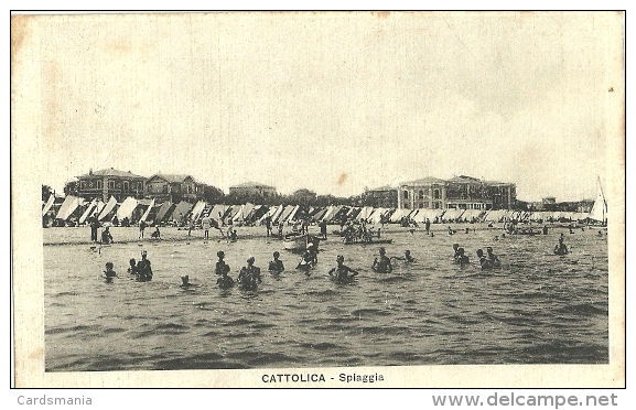 Cattolica(Rimini)-Spiaggia-1929 - Rimini