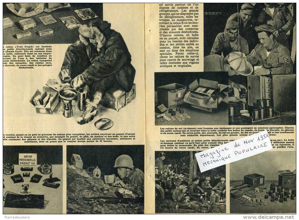 Militaria VP - Les Rations De Combat Des GI's - Service Intendance Américain - Militaire - US Army - Autres & Non Classés