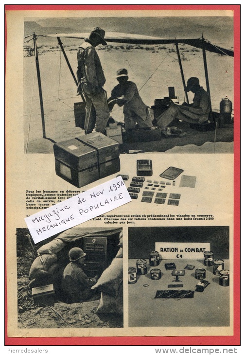 Militaria VP - Les Rations De Combat Des GI's - Service Intendance Américain - Militaire - US Army - Autres & Non Classés