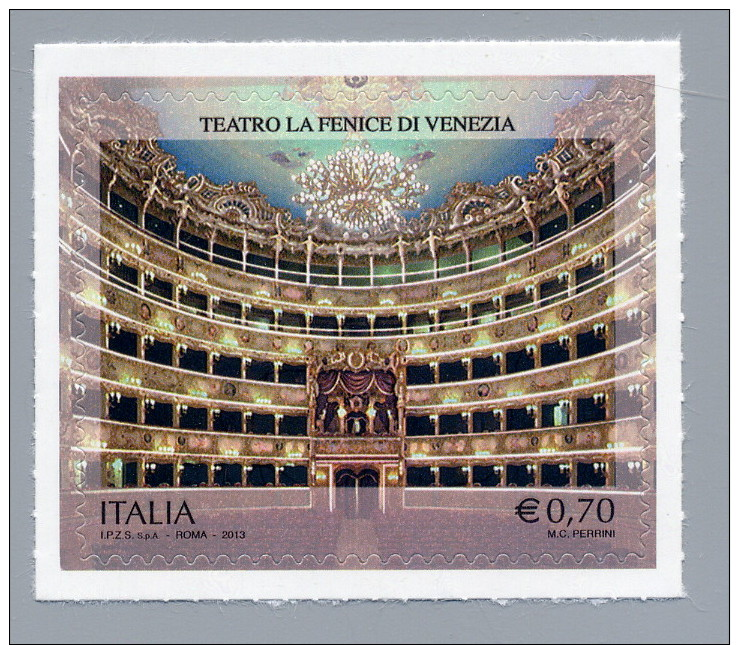 2013 - Teatro La Fenice Venezia,  Théâtre La Fenice Venise, Teatro La Fenice Venecia, La Fenice Theatre Venice MNH** - Musique