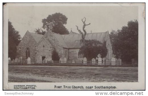 HAMPSHIRE RP COSSER PHOTO Pear Tree Church SOUTHAMPTON BITTERNE POSTMARK - Southampton