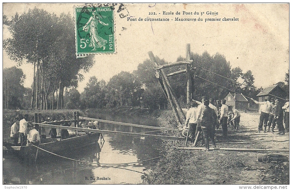 NORD PAS DE CALAIS - 62 - PAS DE CALAIS - ARRAS - Ecole De Pont Du 3ème Génie - Pont De Circonstance - Animation - Manovre