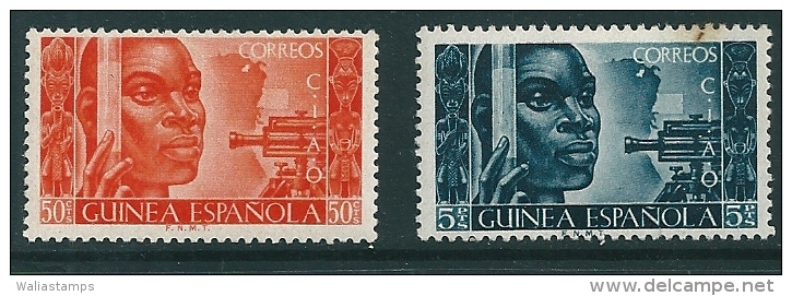 Spanish Guinea 1951 Edifil 309-310 MM* - Guinée Espagnole