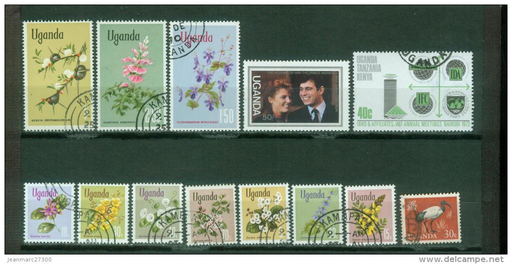 Afrique - Ouganda  Liquidation 1/2 Fleurs - Uganda (1962-...)