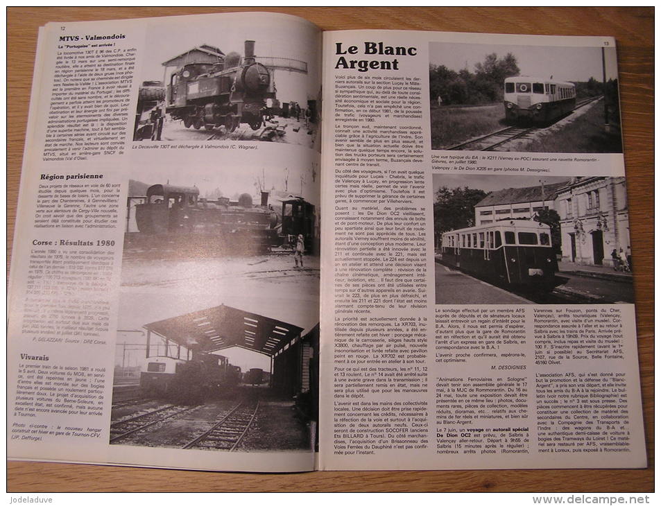 VOIE ETROITE N° 64 Revue APPEVA Train Tram Autorail Chemins De Fer Tramways 10 Ans Froissy Dompierre Blanc Argent - Railway & Tramway