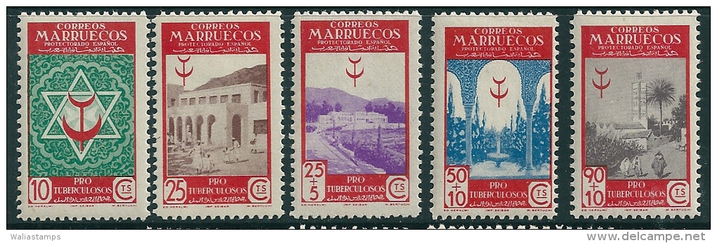 Spanish Morocco 1946 Edifil 270-4 MM* - Marocco Spagnolo