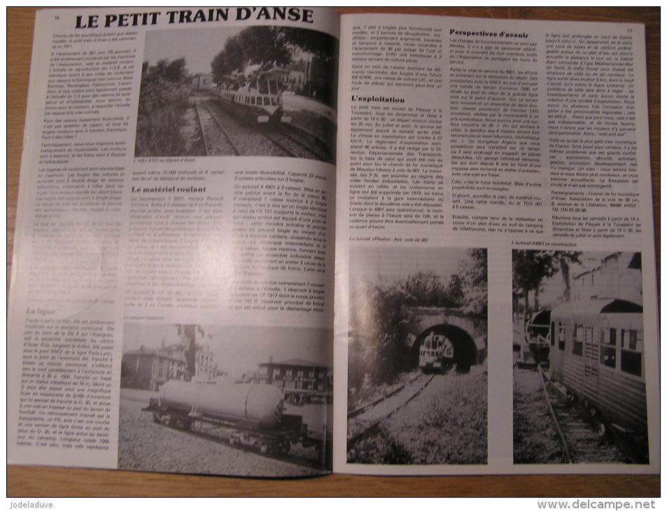 VOIE ETROITE N° 60 Revue APPEVA Train Tram Autorail Chemins De Fer Tramways Petit Train D´ Anse Pithiviers Provence - Railway & Tramway