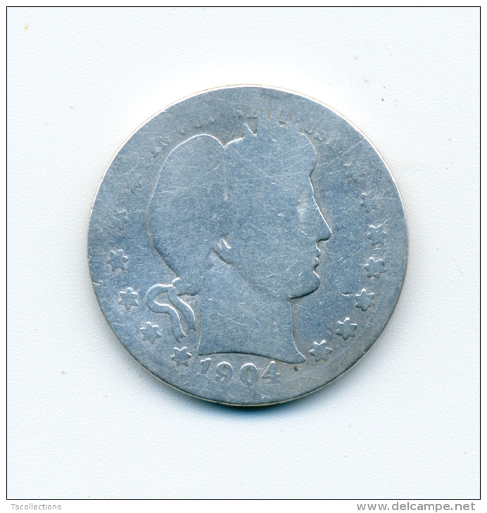 Etats Unis Quarter Dollar 1904 - 1892-1916: Barber