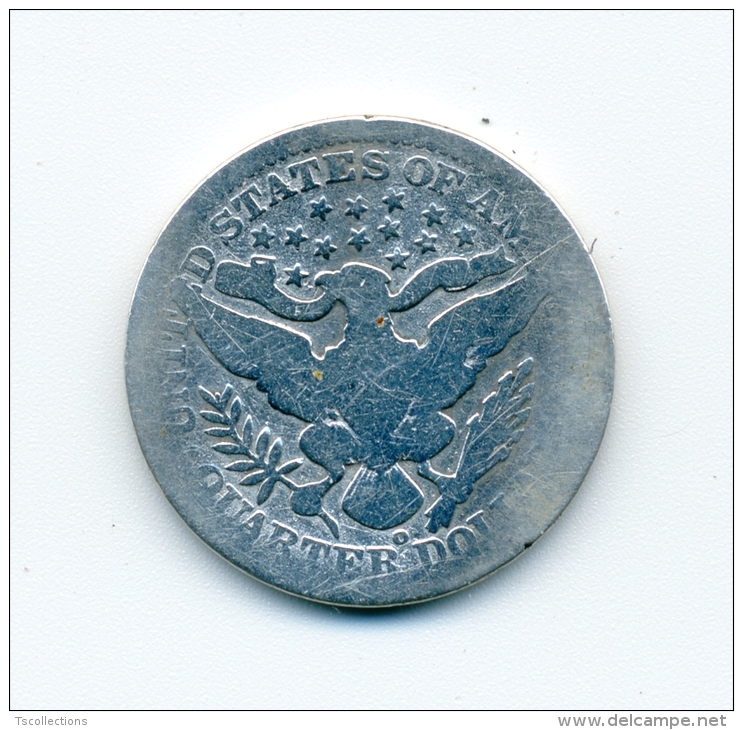 Etats Unis Quarter Dollar 1904 - 1892-1916: Barber