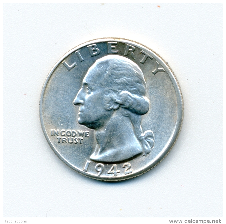 Etats Unis Quarter Dollar 1942 - 1932-1998: Washington