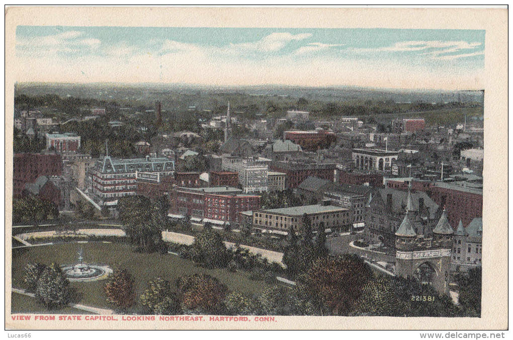 C1900 HARTFORD VIEW FROM STATE CAPITOL - Hartford