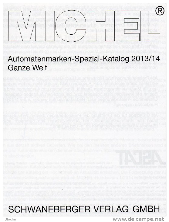 Special ATM Michel Katalog 2013/2014 New 64€ All World : AT AU B D DK F UK NL P CH RO NO Brazil SF Eire C IS LUX E TK GR - France