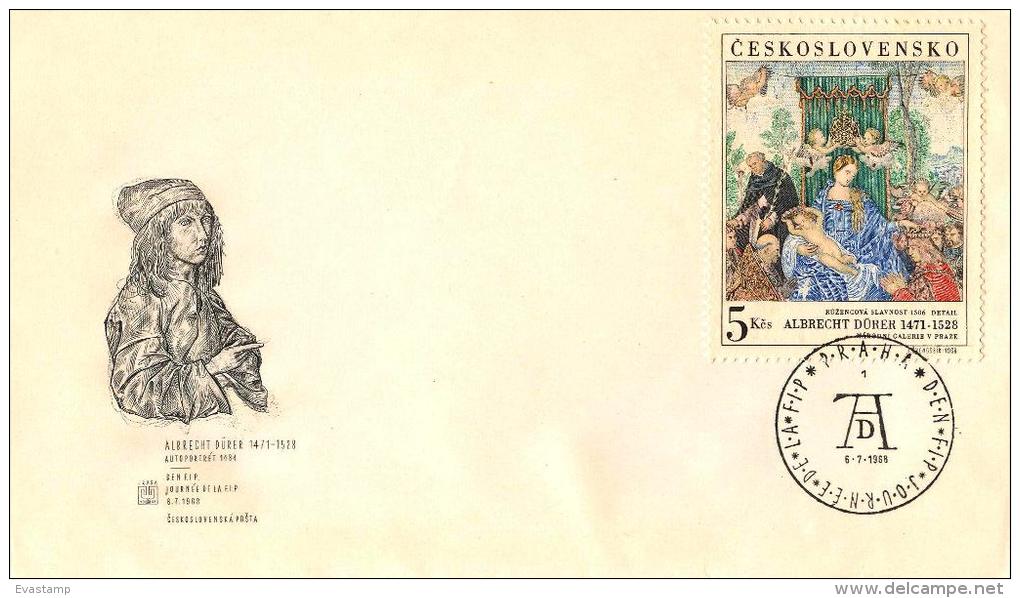 CZECHOSLOVAKIA - 1968. FDC - Madonna With The Rose Garlands By Albrecht Dürer / FIP Day - FDC