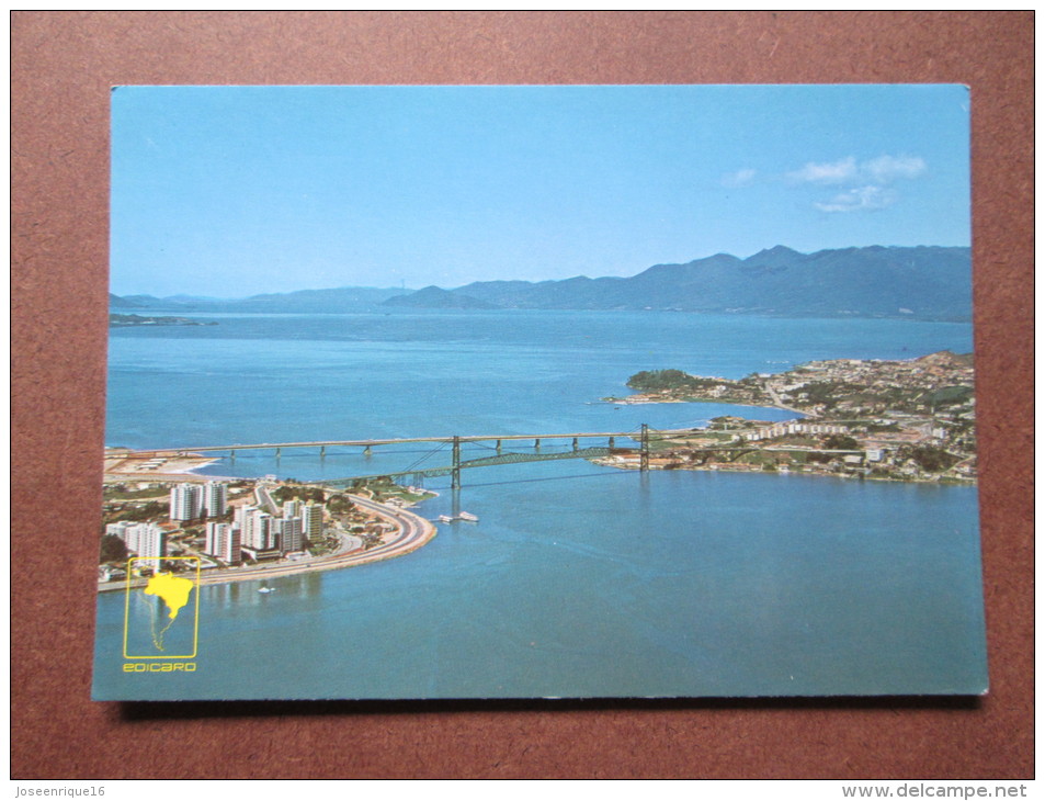 BRASIL 820-82 FLORIANOPOLIS SC VISTA PARCIAL COM PONTE  HERCILIO LUZ - BRIDGE - Florianópolis