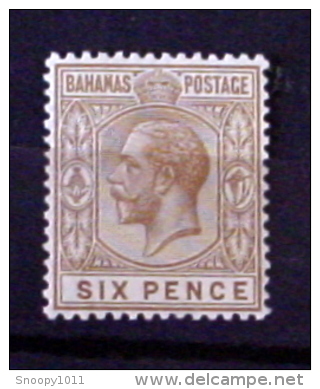 BAHAMAS # 79.  6p, King George V.  MNH (**) - 1859-1963 Crown Colony