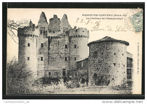 CPA Argenton-Chateau, Le Chateau De L'Ebaupinaye - Argenton Chateau