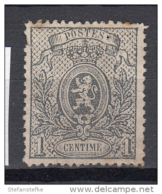 Belgie -  Belgique Ocb Nr :  23 (*) Rust Rouillé    (zie  Scan) - 1866-1867 Blasón