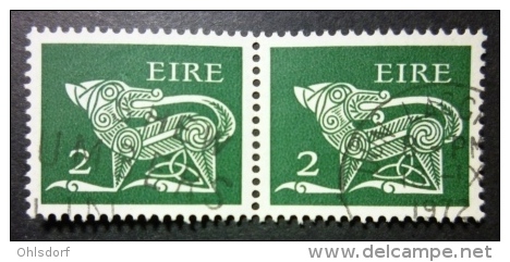 EIRE 1971: YT 255 / Mi 253 X A / Hib D54 / Sc 293 / SG 290, Wmk E, Pair, O - FREE SHIPPING ABOVE 10 EURO - Oblitérés