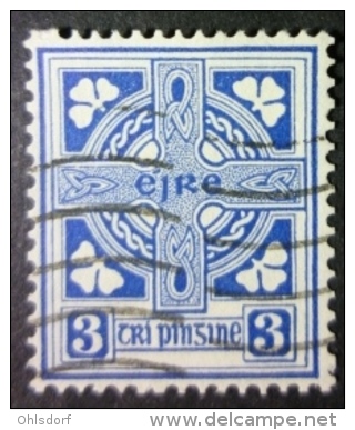 EIRE 1941-44: YT 83 / Mi 76 I X / Hib D24 I Wa / Sc 114 / SG 119, Wmk E Inverted, O - FREE SHIPPING ABOVE 10 EURO - Oblitérés