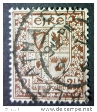 EIRE 1941-44: YT 82 / Mi 75 X / Hib D20 / Sc 110 / SG 115, O - FREE SHIPPING ABOVE 10 EURO - Gebraucht