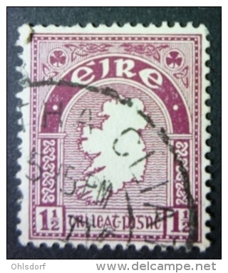 EIRE 1941-44: YT 80 / Mi 73 X / Hib D18 / Sc 108, SG 113, Wmk E, O - FREE SHIPPING ABOVE 10 EURO - Gebraucht