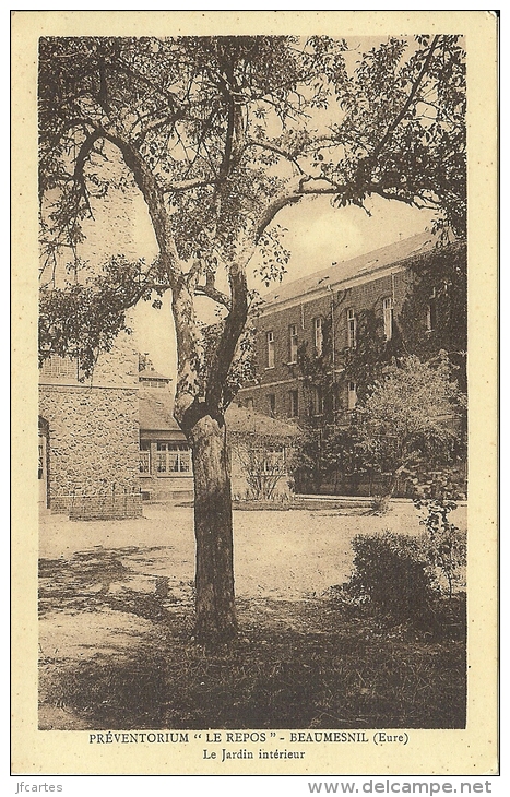 27 - BEAUMESNIL - Préventorium "Le Repos" - Le Jardin Intérieur - Beaumesnil