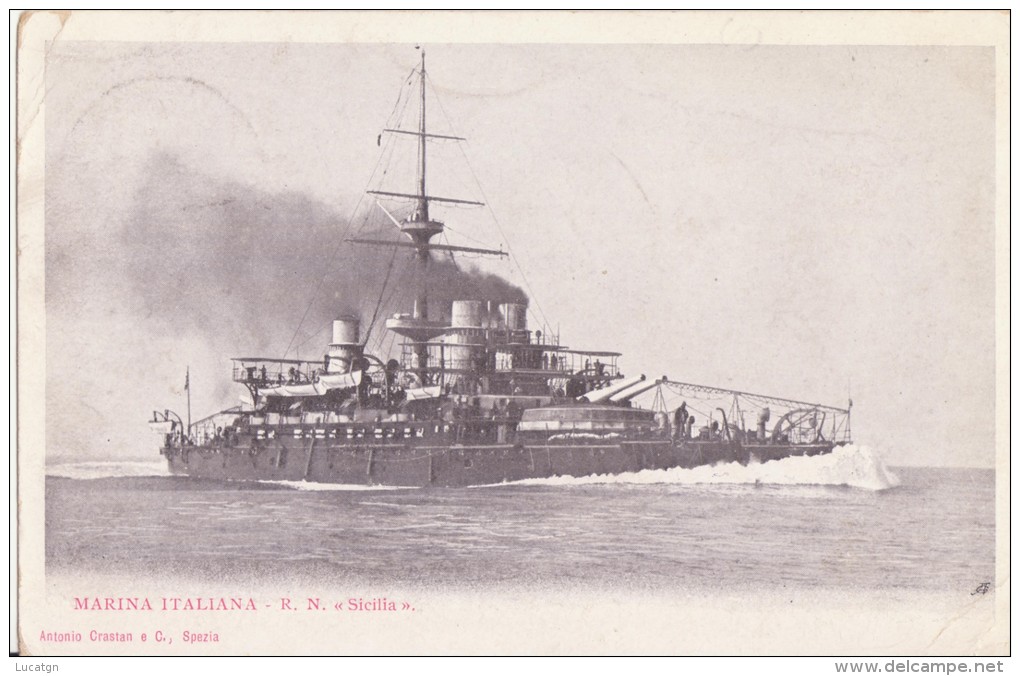 Marina Italiana."Sicilia" - Guerra