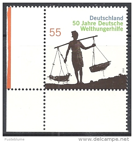 Deutschland / Germany / Allemagne 2012 2928 ** 50 J. WELTHUNGERHILFE - Ongebruikt