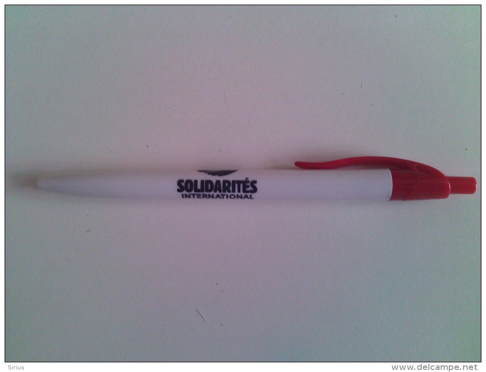 STYLO PUBLICITAIRE " SOLIDARITES INTERNATIONAL " - Stylos