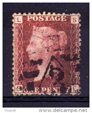Great Britain - 1858/79 - 1d Plate 113 (Watermark Large Crown) - Used - Gebraucht