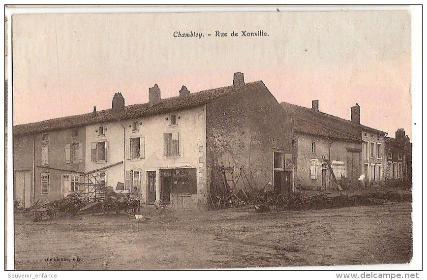 CPA Chambley Rue De Xonville 54 Meurthe Et Moselle - Chambley Bussieres