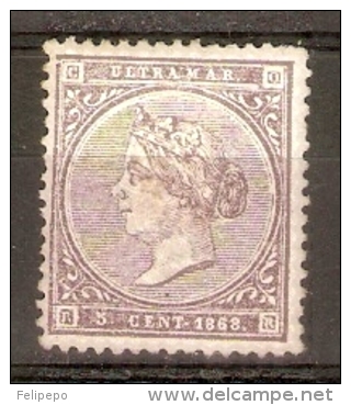 CUBA  EDIFIL  22* - Kuba (1874-1898)