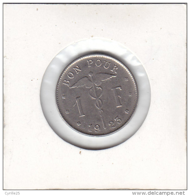 1 FRANC Nickel Albert I 1923 FR - 1 Franc