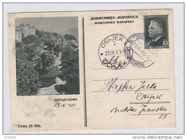 YUGOSLAVIA,postal Stationery ,HERCEG NOVI - Postal Stationery