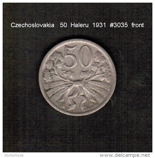 CZECHOSLOVAKIA    50  HALERU  1931  (KM # 2) - Czechoslovakia