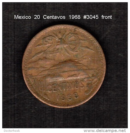 MEXICO    20  CENTAVOS  1968  (KM # 440) - Messico