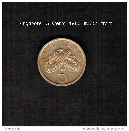 SINGAPORE    5  CENTS  1986  (KM # 50) - Singapore